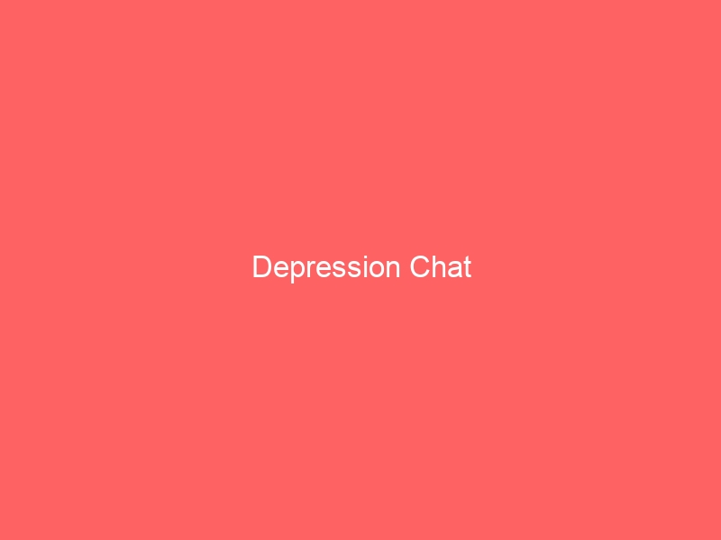 Depression Chat Rooms For Teenagers