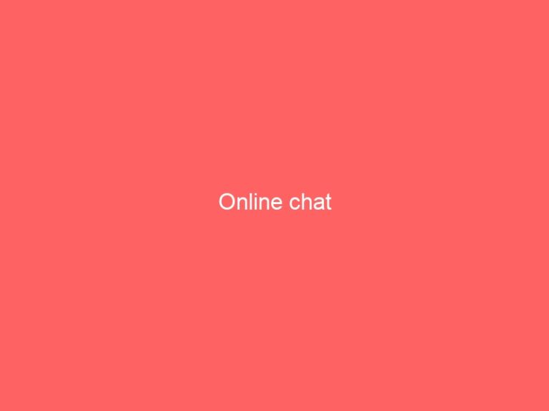 Online chat